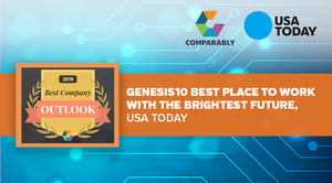 Blog Genesis10 Best Place to Work with the Brightest Future, USA Today