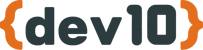 Dev10 Logo_gray orange_RGB